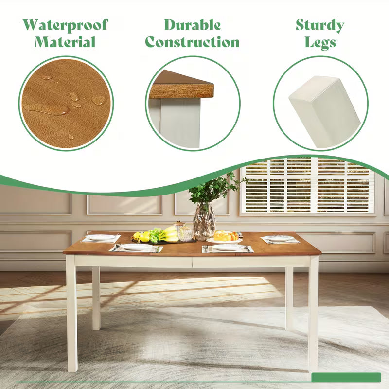 7 pc Farmhouse Dining Set