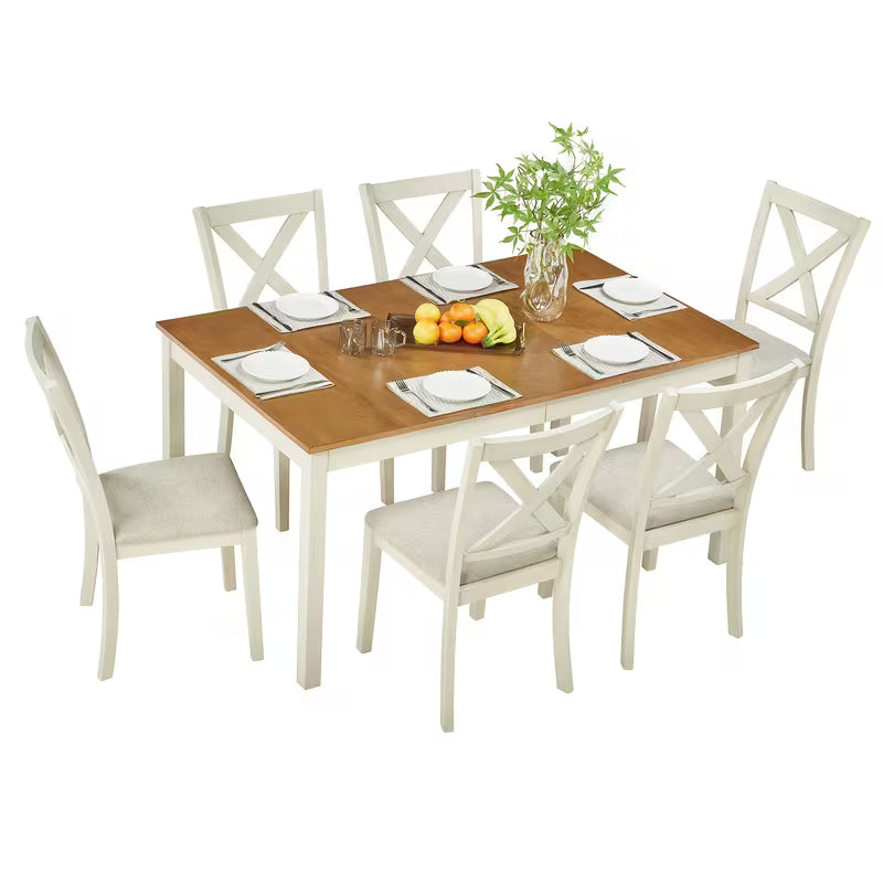 7 pc Farmhouse Dining Set