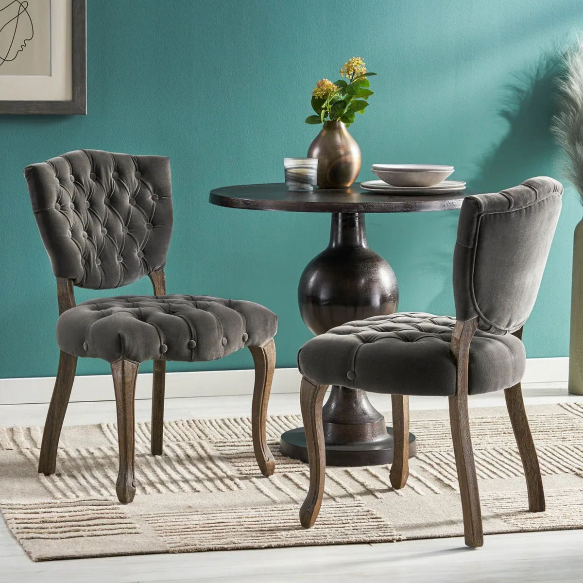 KD Tufted Chair (Set of 2)