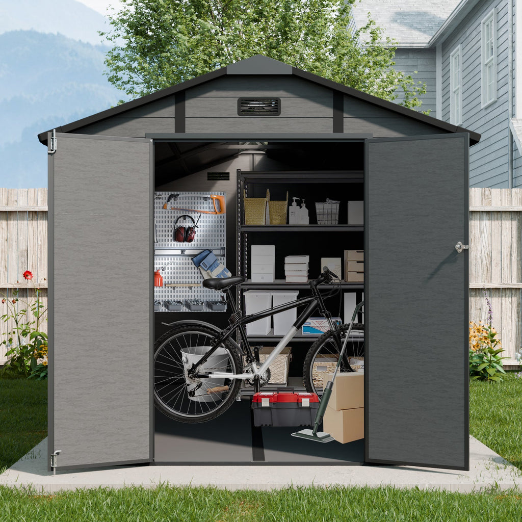 8x14 FT Plastic Outdoor Storage Shed