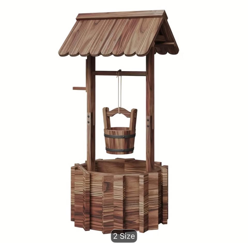 Nordivale Wishing Well Planter Outdoor