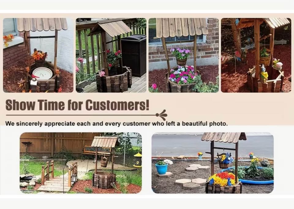 Nordivale Outdoor Wishing Well Planter