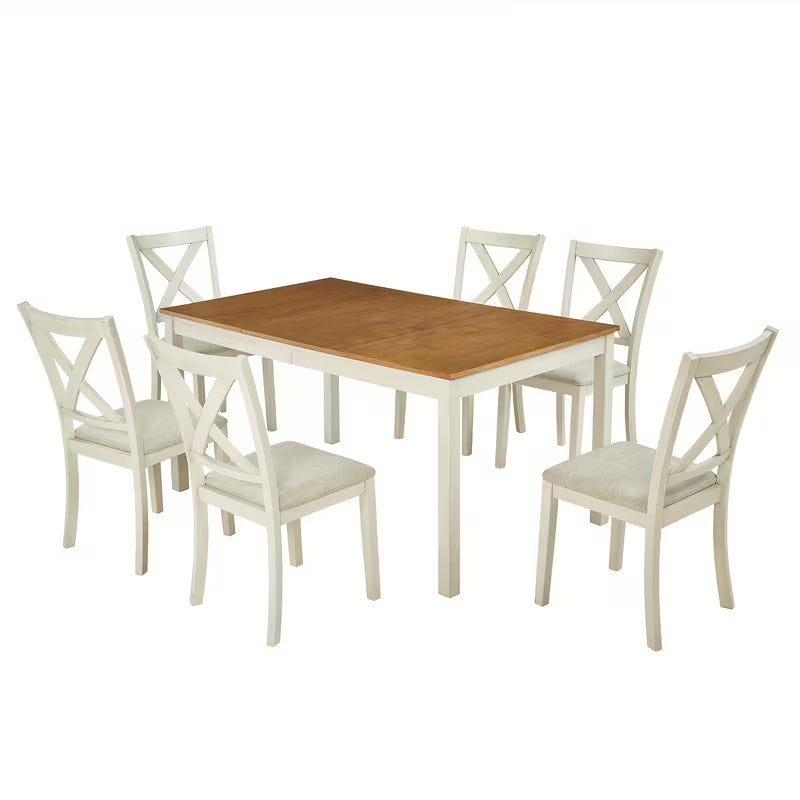 7 pc Farmhouse Dining Set