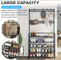 Black Coat Rack w/ Shoe Shelves