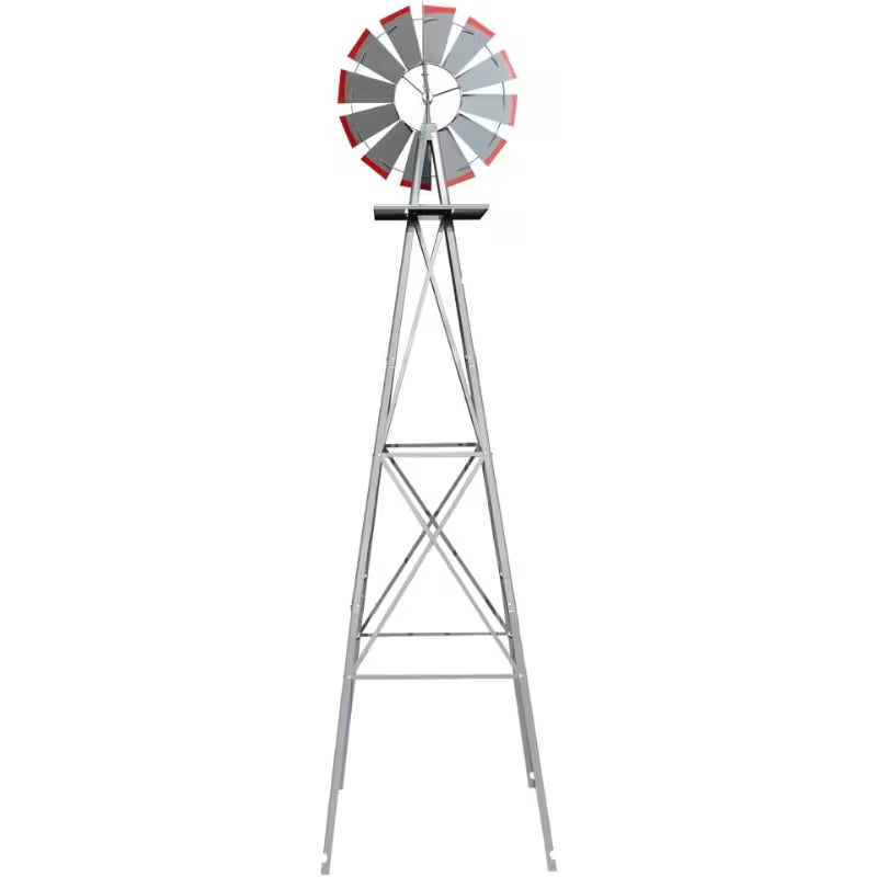 Bonnlo 8FT Heavy Duty Metal Windmill