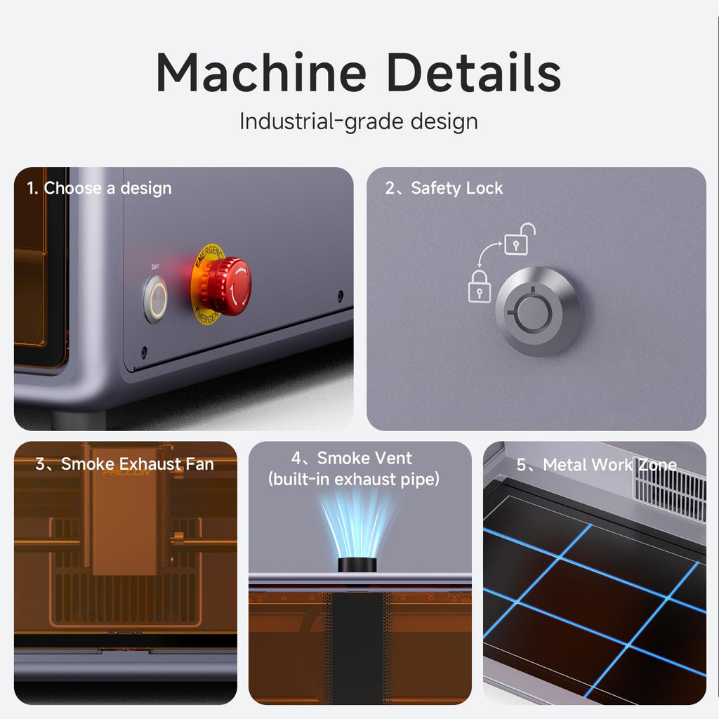 Creality Falcon A1 10W Laser Engraver, Enclosed Laser Cutter with Air Assist, HD Camera Positioning, Beginner-friendly, Class 1 Safety Laser Engravering Machine for Wood and Metal, Acrylic