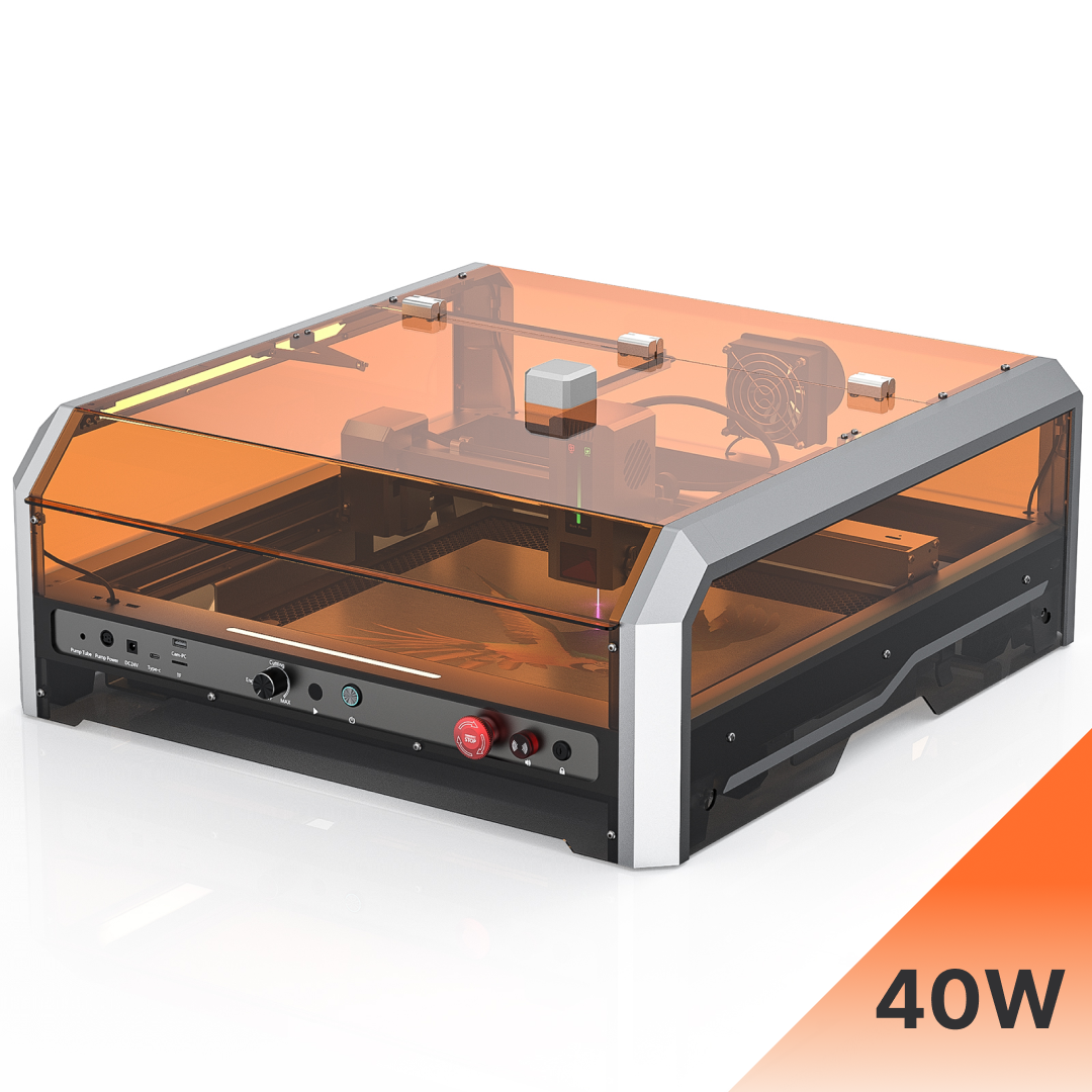 L8 Laser Engraver Machine, 20W/40W Power, 40000mm/min High Speed All-in-one, Air Assist, Lightburn Camera