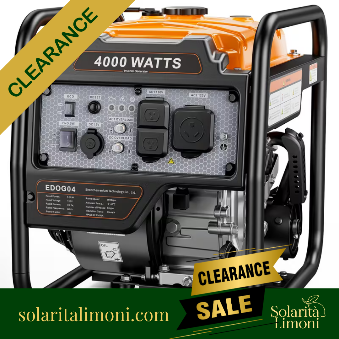 4000W Portable Inverter Generator, Low Noise Technology