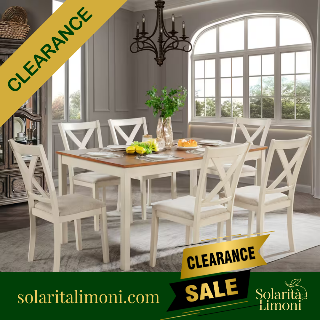 7 pc Farmhouse Dining Set