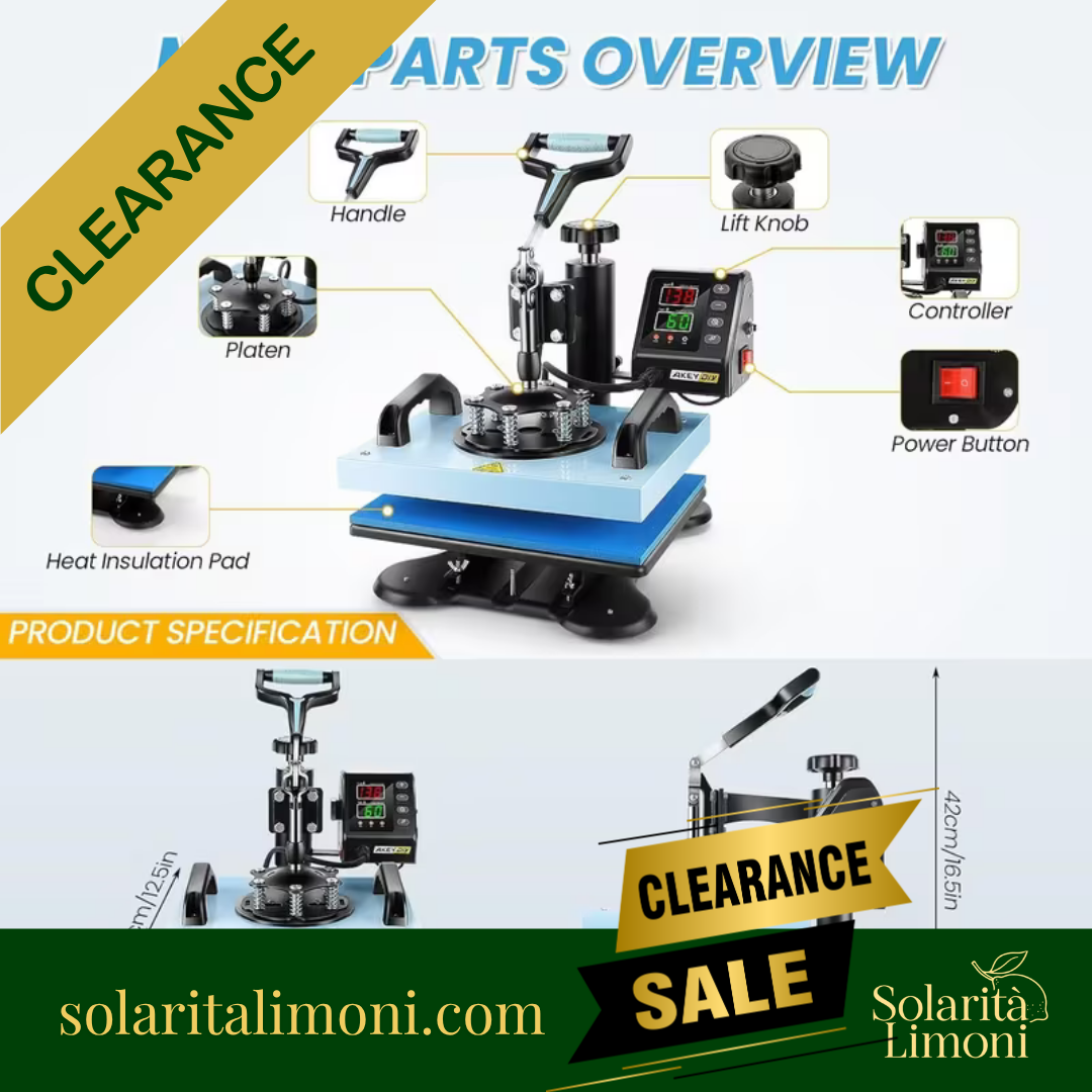 12"x10" T-shirt Heat Press Machine for T-Shirt/Bags/Pillows/Mouse Pads