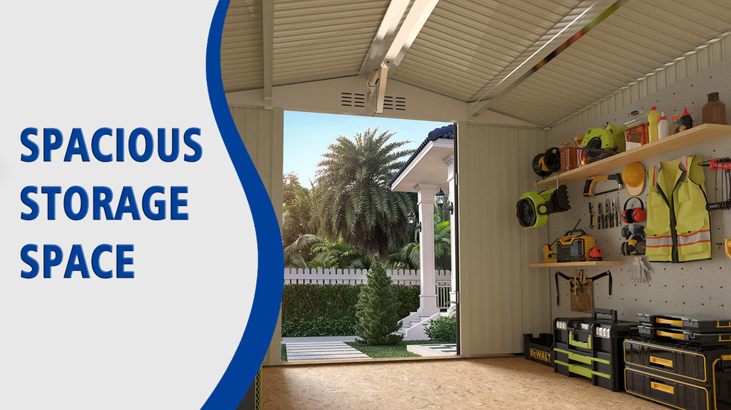 10 x 8 FT Outdoor Metal Storage Shed
