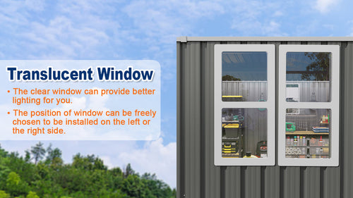 10 x 8 FT Outdoor Metal Storage Shed