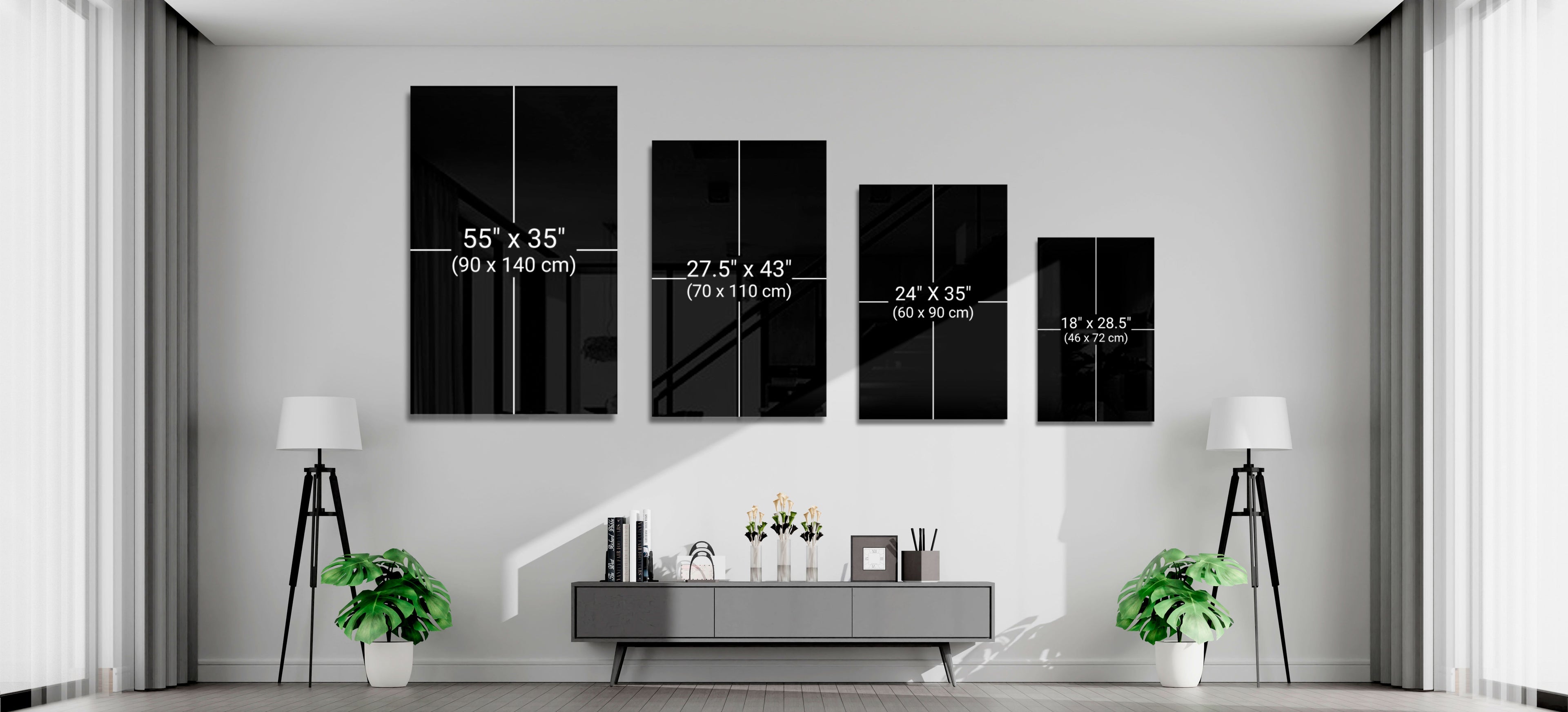 Misty Lake Church Swan Glass Wall Art